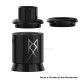 Authentic Thunder Cloud x GrimmGreen Recoil R3 RDA Atomizer - Silver Black, BF Pin, SS, 24mm Diameter