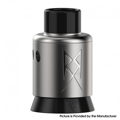 Authentic Thunder Cloud x GrimmGreen Recoil R3 RDA Atomizer - Silver, BF Pin, SS, 24mm Diameter