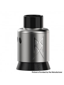 Authentic Thunder Cloud x GrimmGreen Recoil R3 RDA Atomizer - Silver, BF Pin, SS, 24mm Diameter