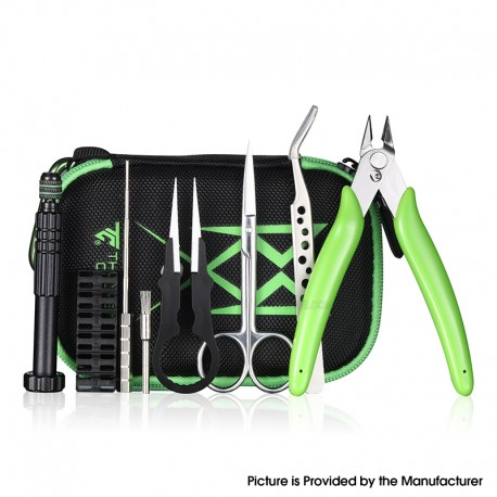 Authentic Thunder Cloud Recoil Pro Tool Kit - Cutters, Screwdriver, Scissors, Tweezer, Wrench, Tweezers, Coil Jig, Brush, Buckle