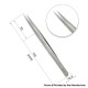 Authentic VETUS SS-SA Type SS Straight Narrow Long Very Fine Tip High Precision Stainless Tweezers
