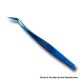 Authentic VETUS MCS-20 Angled Super Fine Tip Volume Eyelash Extension Stainless Tweezer Precision Tweezers - Blue