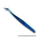 Authentic VETUS MCS-20 Angled Super Fine Tip Volume Eyelash Extension Stainless Tweezer Precision Tweezers - Blue