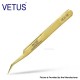 Authentic VETUS MCS-5B Curved Tweezers - Gold