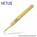 Authentic VETUS MCS-5B Curved Tweezers - Gold