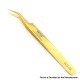 Authentic VETUS MCS-5B Curved Tweezers - Gold