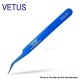 Authentic VETUS MCS-5B Curved Tweezers - Blue