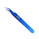 Authentic VETUS MCS-5B Curved Tweezers - Blue