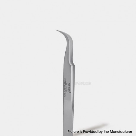 Authentic VETUS 7-SA Type SS Curved Long Fine Tip High Precision Stainless Tweezers