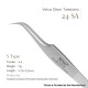 Authentic VETUS 24-SA Tweezers for Eyelash Extensions