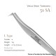Authentic VETUS 31-SA Tweezers Hyperfine High Precision Non-magnetic Anti-acid Pincers Eyelashes Tweezers