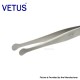 Authentic VETUS 33A-SA Type SS Straight Flat Pad Tip High Precision Stainless Tweezers