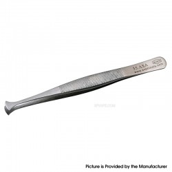 Authentic VETUS 35A-SA Type SS Straight Flat Pad Tip High Precision Wafer Handling Stainless Tweezers