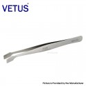 Authentic VETUS 36A-SA Type SS Cover Glass Forceps Bent Square Tipped High Precision Stainless Tweezers