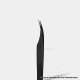 Authentic VETUS MCS-18 Curved Tip Eyelash Isolation Dolphin Tweezer Super Fine Curved Tip Precision Stainless Tweezers - Black