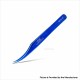 Authentic VETUS MCS-18 Curved Tip Eyelash Isolation Dolphin Tweezer Super Fine Curved Tip Precision Stainless Tweezers - Blue