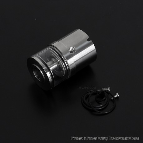 YFTK All in One Tank Cap 2.0ml for Flash e-Vapor V4.5S+ / V4.5 Style RTA - Silver, Upgrade Version