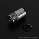 YFTK All in One Tank Cap 2.0ml for Flash e-Vapor V4.5S+ / V4.5 Style RTA - Silver, Upgrade Version