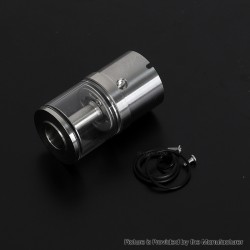 YFTK All in One Tank Cap 4.0ml for Flash e-Vapor V4.5S+ / V4.5 Style RTA - Silver, Upgrade Version