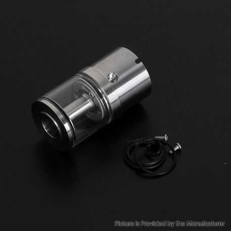 YFTK All in One Tank Cap 4.0ml for Flash e-Vapor V4.5S+ / V4.5 Style RTA - Silver, Upgrade Version