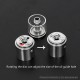 YFTK All in One Tank Cap 4.0ml for Flash e-Vapor V4.5S+ / V4.5 Style RTA - Silver, Upgrade Version