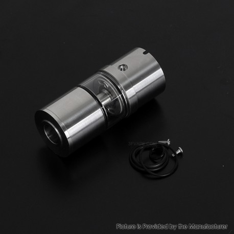 YFTK All in One Tank Cap 7.0ml for Flash e-Vapor V4.5S+ / V4.5 Style RTA - Silver, Upgrade Version