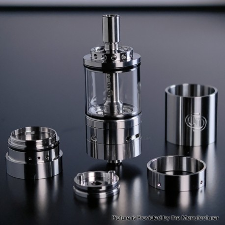 Authentic GD MODS MD-01 MTL / DL RTA Rebuildable Tank Atomizer - Silver, 5.5ml, 23mm Diameter