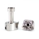 SXK Monarchy Mobb TC Style RBA Bridge for Billet / BB / Boro Tank - Silver, 7 PCS Air Pins 1.0, 1.5, 2.0, 2.5, 3.0, 3.5, 4.0mm
