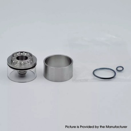 Authentic GD MODS MD-01 MTL / DL RTA Replcement Short Tank Tube - Silver, 2.5ml