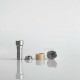 Rekavape Kontrl MKRII Style RBA for Boro / Billet / DotAIO V1 / V2 - Silver + Beige, 1.2, 1.5, 2.0, 2.5, 3.0, 3.5, 4.0mm