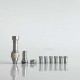 Rekavape Kontrl MKRII Style RBA for Boro / Billet / DotAIO V1 / V2 - Silver + Beige, 1.2, 1.5, 2.0, 2.5, 3.0, 3.5, 4.0mm