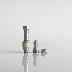 Rekavape Kontrl MKRII Style RBA for Boro / Billet / DotAIO V1 / V2 - Silver + Beige, 1.2, 1.5, 2.0, 2.5, 3.0, 3.5, 4.0mm