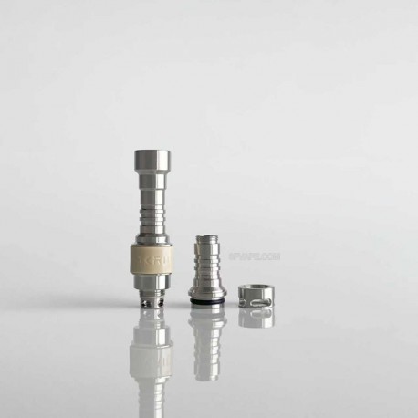 Rekavape Kontrl MKRII Style RBA for Boro / Billet / DotAIO V1 / V2 - Silver + Beige, 1.2, 1.5, 2.0, 2.5, 3.0, 3.5, 4.0mm