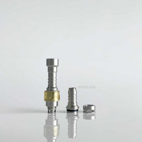 Rekavape Kontrl MKRII Style RBA for Boro / Billet / DotAIO V1 / V2 - Silver + Brown, 1.2, 1.5, 2.0, 2.5, 3.0, 3.5, 4.0mm