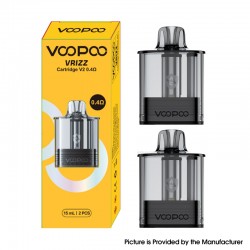 [Ships from Bonded Warehouse] VOOPOO Vrizz Cartridge V2 for Vrizz 2 Kit / Vrizz Kit - 0.4ohm, 15ml (2 PCS)