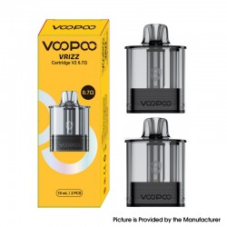 [Ships from Bonded Warehouse] VOOPOO Vrizz Cartridge V2 for Vrizz 2 Kit / Vrizz Kit - 0.7ohm, 15ml (2 PCS)