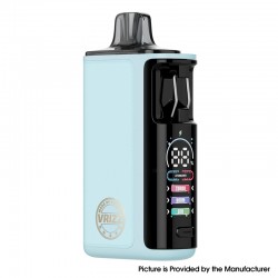 [Ships from Bonded Warehouse] Authentic VOOPOO Vrizz 2 30W Pod System Kit - Blue Leather, 1350mAh, 15ml, 0.4ohm / 0.7ohm