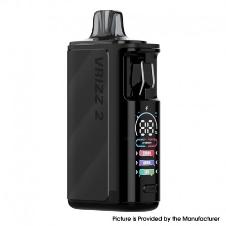 [Ships from Bonded Warehouse] Authentic VOOPOO Vrizz 2 30W Pod System Kit - Onyx Black, 1350mAh, 15ml, 0.4ohm / 0.7ohm