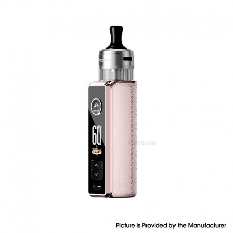 [Ships from Bonded Warehouse] Authentic VOOPOO Drag S3 60W Box Mod Kit with PnP X MTL Pod - Pink, 3000mAh, 5ml, 0.6 / 0.8ohm