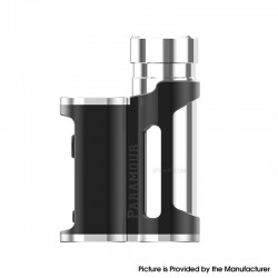 Authentic MECHVAPE x EVOLV Paramour DNA80C 80W SBS Box Mod - Silver Black, VW 1~80W, 1 x 18650 / 21700, Evolv DNA80C Chip
