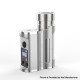 Authentic MECHVAPE x EVOLV Paramour DNA80C 80W SBS Box Mod - Full Silver, VW 1~80W, 1 x 18650 / 21700, Evolv DNA80C Chip