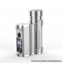 Authentic MECHVAPE x EVOLV Paramour DNA80C 80W SBS Box Mod - Full Silver, VW 1~80W, 1 x 18650 / 21700, Evolv DNA80C Chip