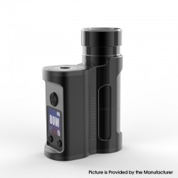 Authentic MECHVAPE x EVOLV Paramour DNA80C 80W SBS Box Mod - Full Black, VW 1~80W, 1 x 18650 / 21700, Evolv DNA80C Chip