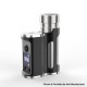 Authentic MECHVAPE x EVOLV Paramour DNA80C 80W SBS Box Mod - Full Black, VW 1~80W, 1 x 18650 / 21700, Evolv DNA80C Chip
