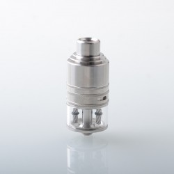 Slick Taifun GX Style RDTA Rebuildable Dripping Tank Atomizer - Silver, SS + Glass, 4.0ml, 23mm Diameter