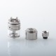 Slick Taifun GX Style RDTA Rebuildable Dripping Tank Atomizer - Silver, SS + Glass, 4.0ml, 23mm Diameter