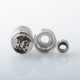 Slick Taifun GX Style RDTA Rebuildable Dripping Tank Atomizer - Silver, SS + Glass, 4.0ml, 23mm Diameter