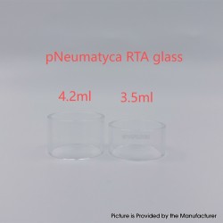 YFTK pNeumatyca Style RTA Replacement Glass Tank Tube - Transparent, 3.5ml (1 PC)