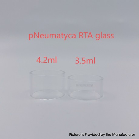 YFTK pNeumatyca Style RTA Replacement Glass Tank Tube - Transparent, 4.2ml (1 PC)