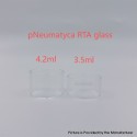 YFTK pNeumatyca Style RTA Replacement Glass Tank Tube - Transparent, 4.2ml (1 PC)